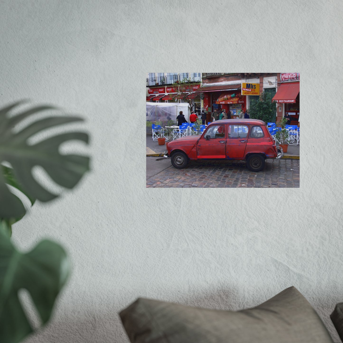 Renault 4 in San Telmo — Buenos Aires Street Fine Art Poster | "Argentinidad" Exhibition | Rômulo Fritscher