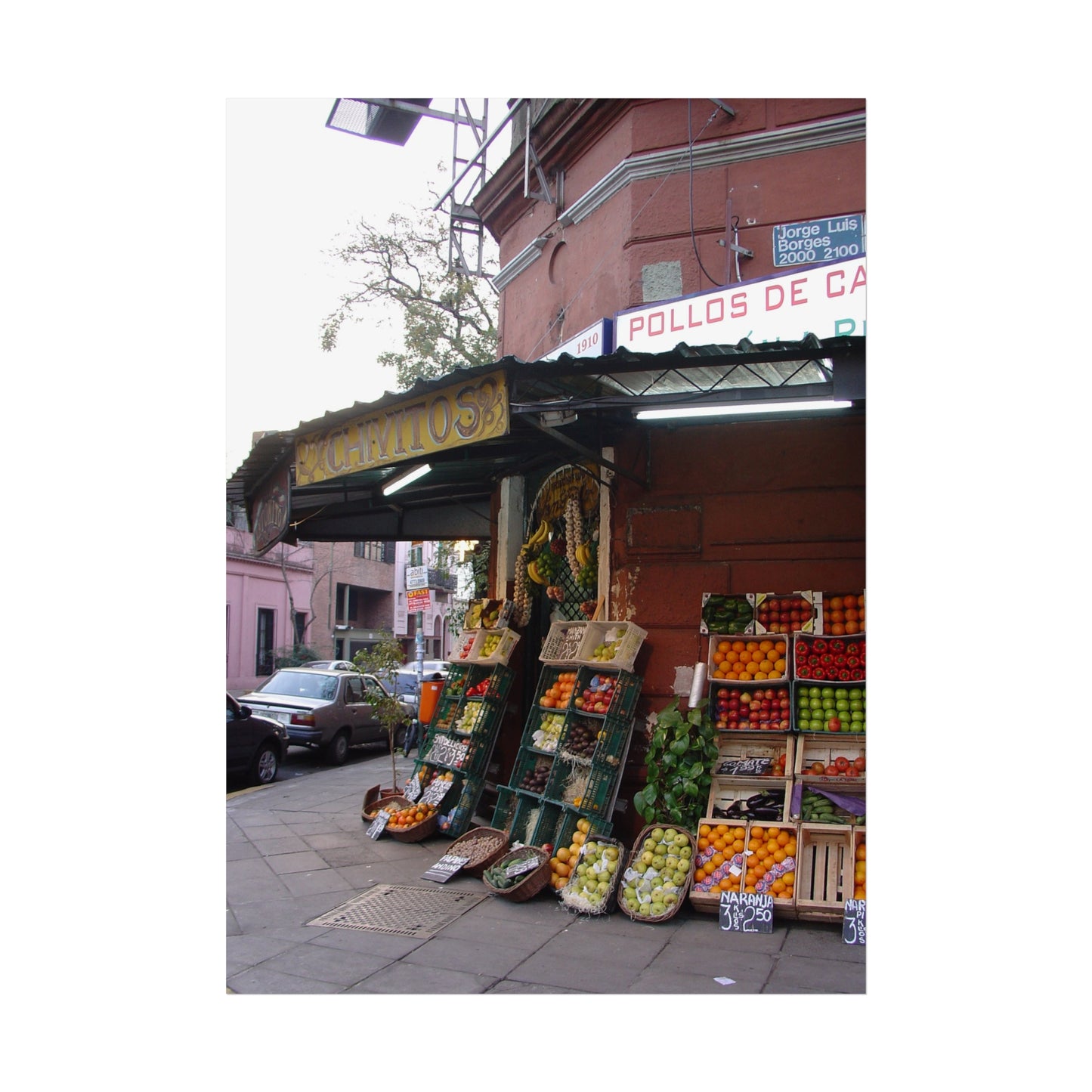 Chavitos Fruit Stand, Palermo — Buenos Aires Fine Art Poster | "Argentinidad" Exhibition | Rômulo Fritscher