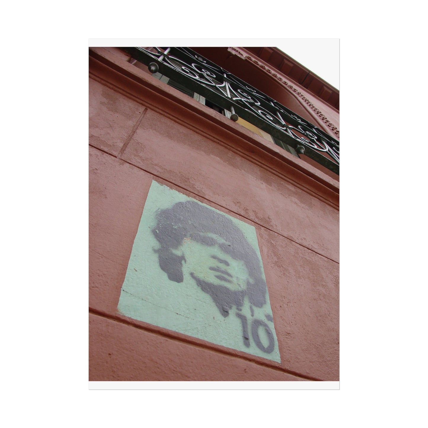 Maradona #10 Stencil — Buenos Aires Street Fine Art Poster | "Argentinidad" Exhibition | Rômulo Fritscher
