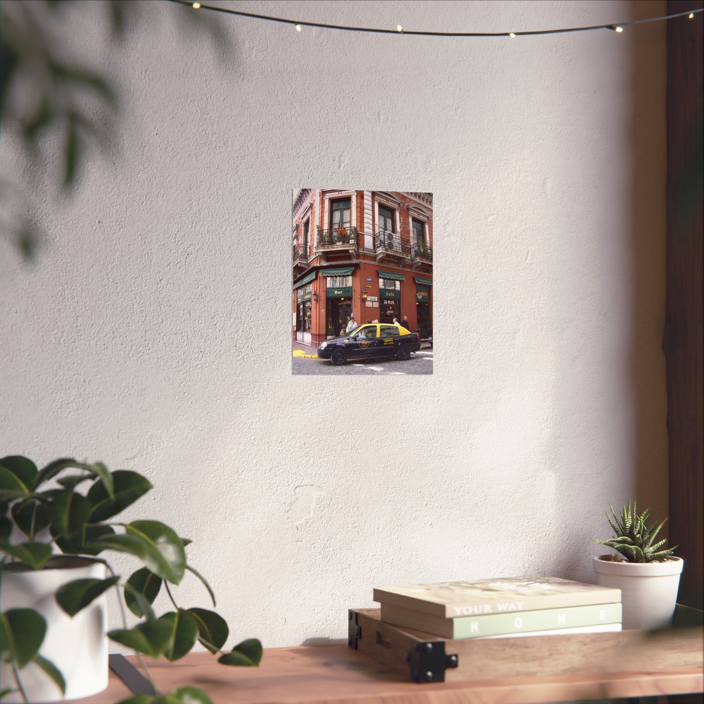 Bar Dorrego & Yellow Taxi — San Telmo Fine Art Poster | "Argentinidad" Exhibition | Rômulo Fritscher