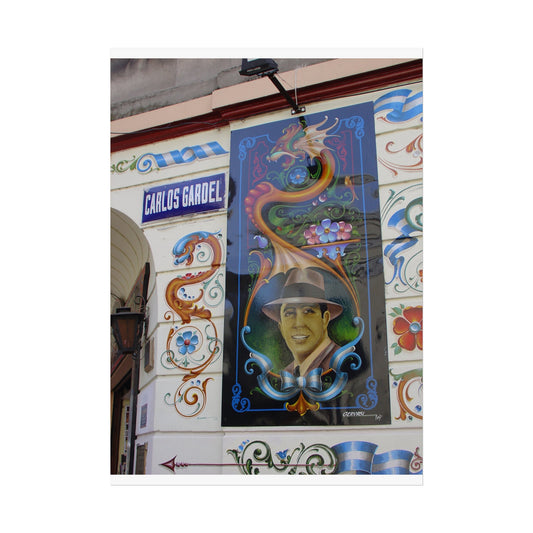 Carlos Gardel Mural — Tango Legend Fine Art Poster | "Argentinidad" Exhibition | Rômulo Fritscher