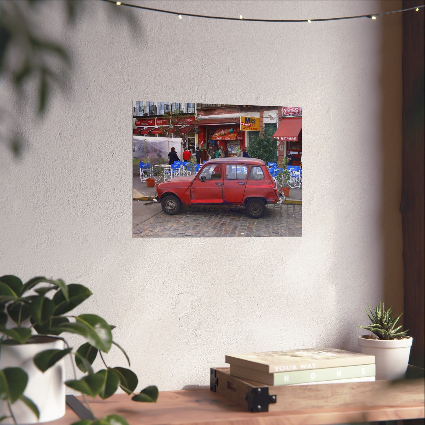 Renault 4 in San Telmo — Buenos Aires Street Fine Art Poster | "Argentinidad" Exhibition | Rômulo Fritscher