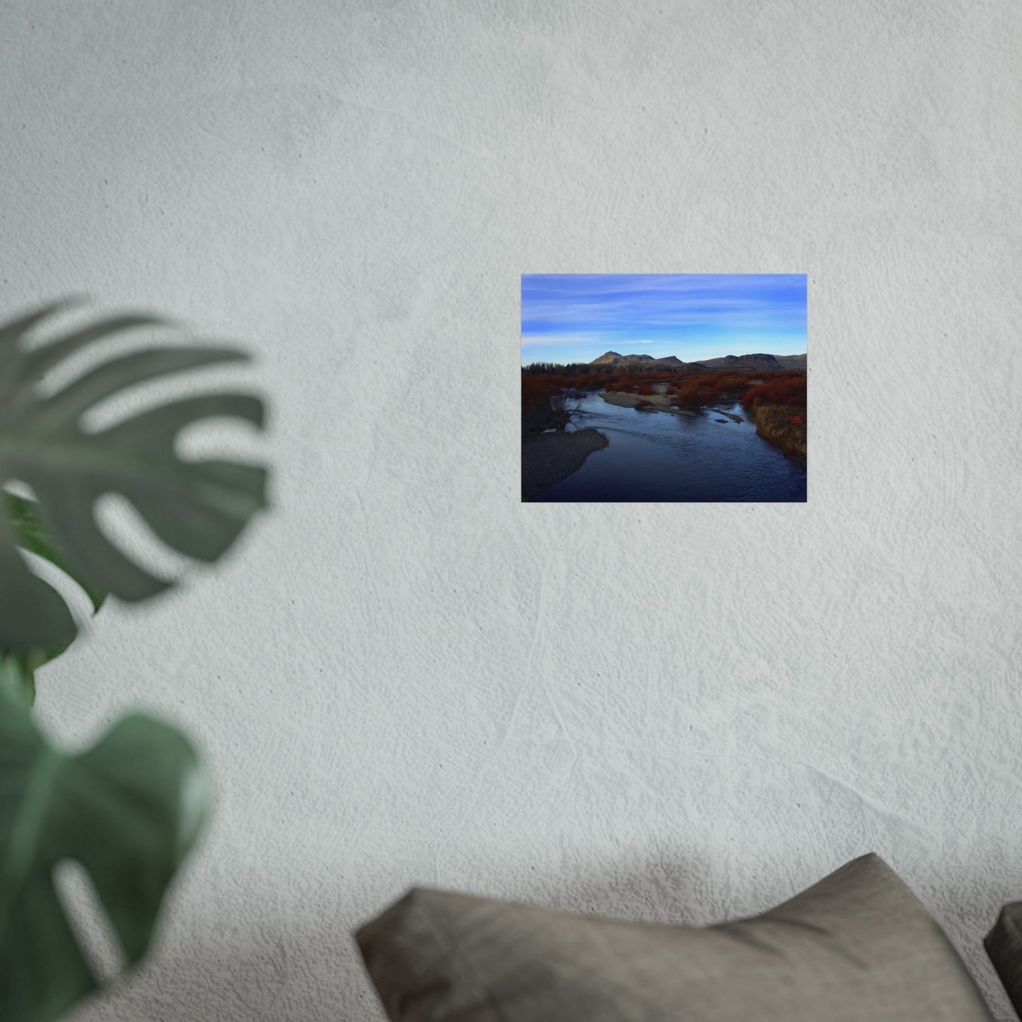 Patagonian River in Autumn — Steppe Landscape Fine Art Poster | "Argentinidad" Exhibition | Rômulo Fritscher