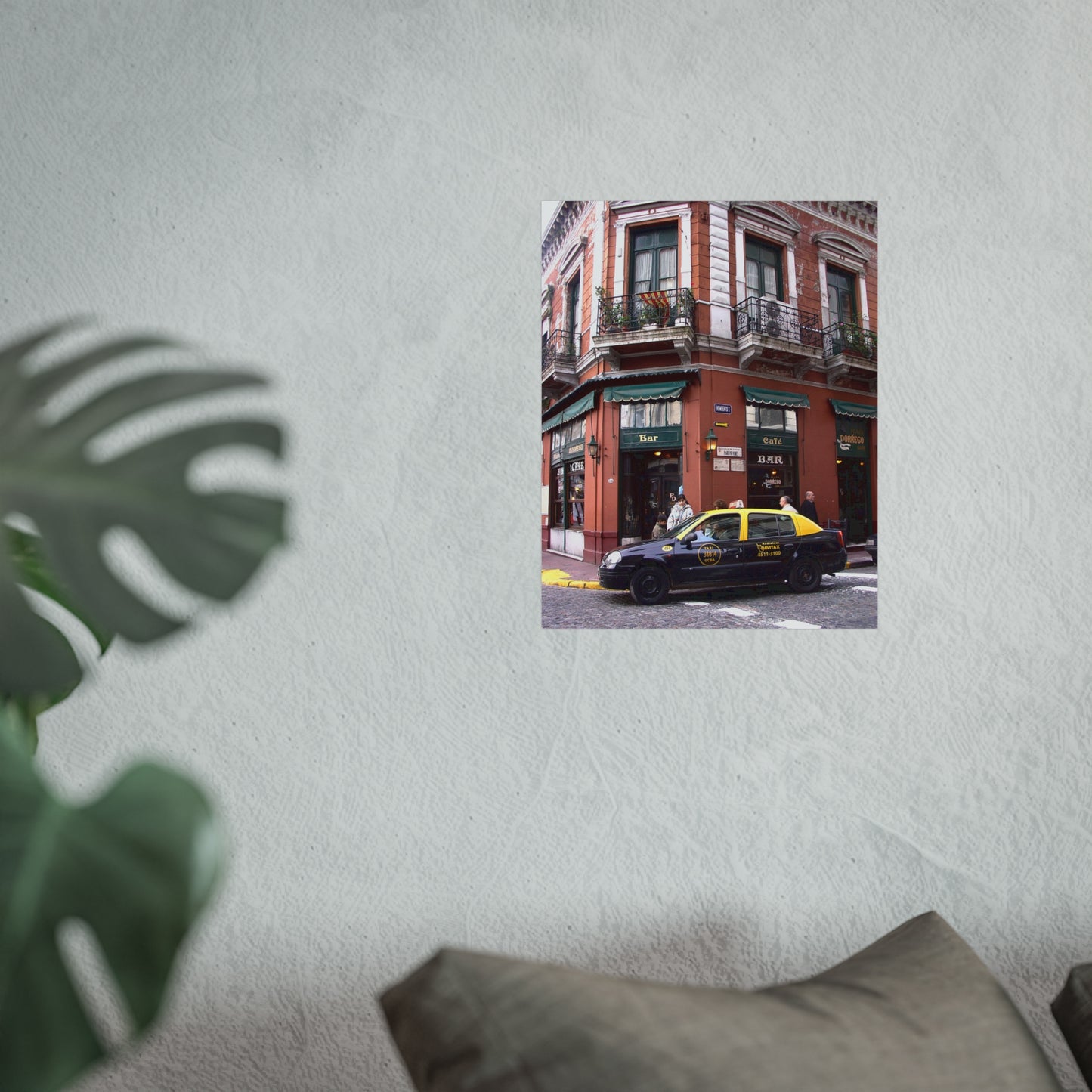Bar Dorrego & Yellow Taxi — San Telmo Fine Art Poster | "Argentinidad" Exhibition | Rômulo Fritscher