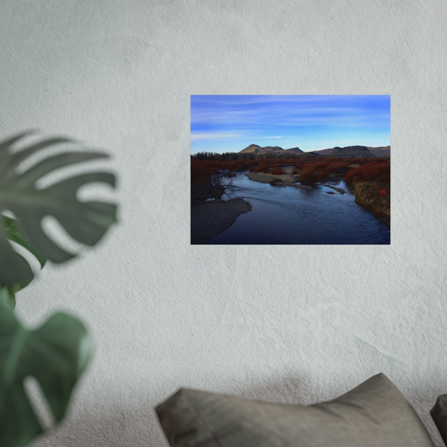 Patagonian River in Autumn — Steppe Landscape Fine Art Poster | "Argentinidad" Exhibition | Rômulo Fritscher