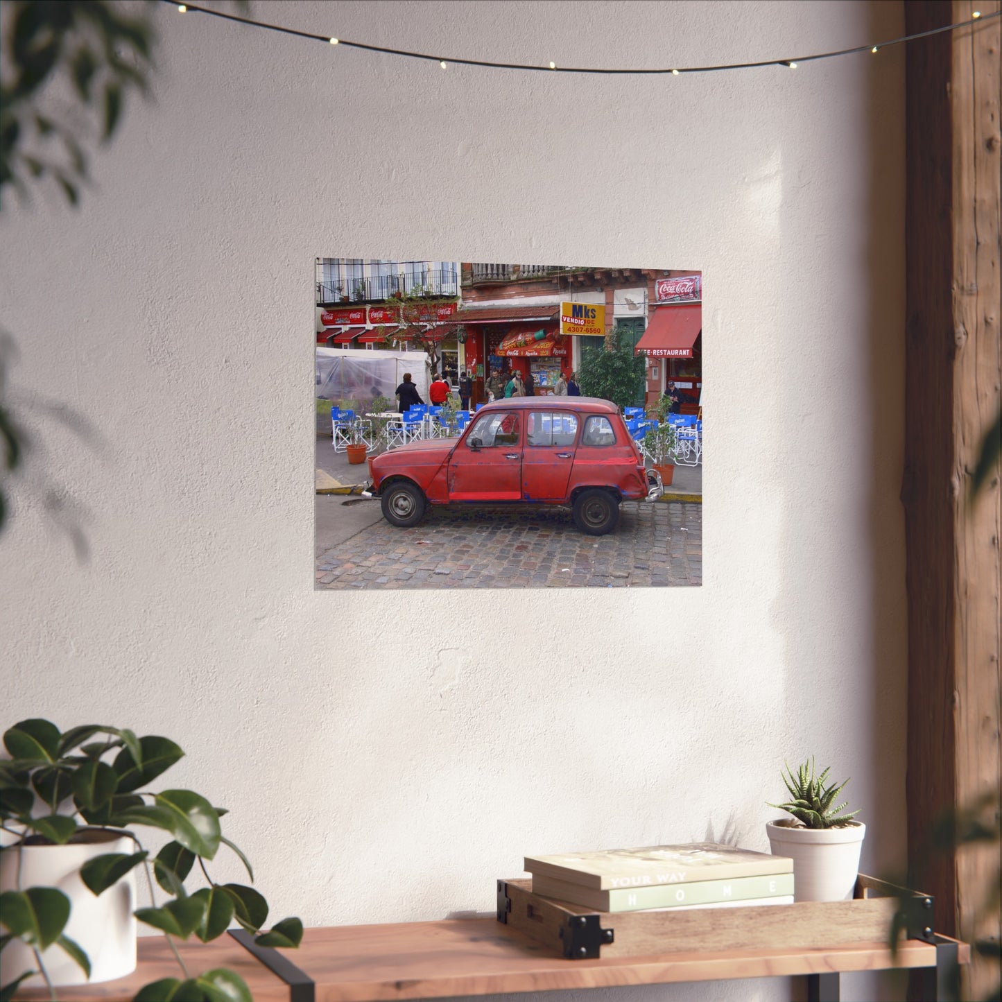 Renault 4 in San Telmo — Buenos Aires Street Fine Art Poster | "Argentinidad" Exhibition | Rômulo Fritscher