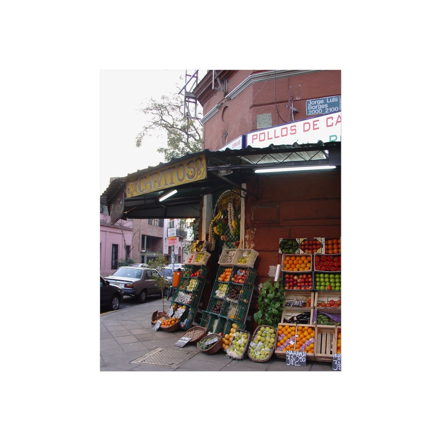 Chavitos Fruit Stand, Palermo — Buenos Aires Fine Art Poster | "Argentinidad" Exhibition | Rômulo Fritscher