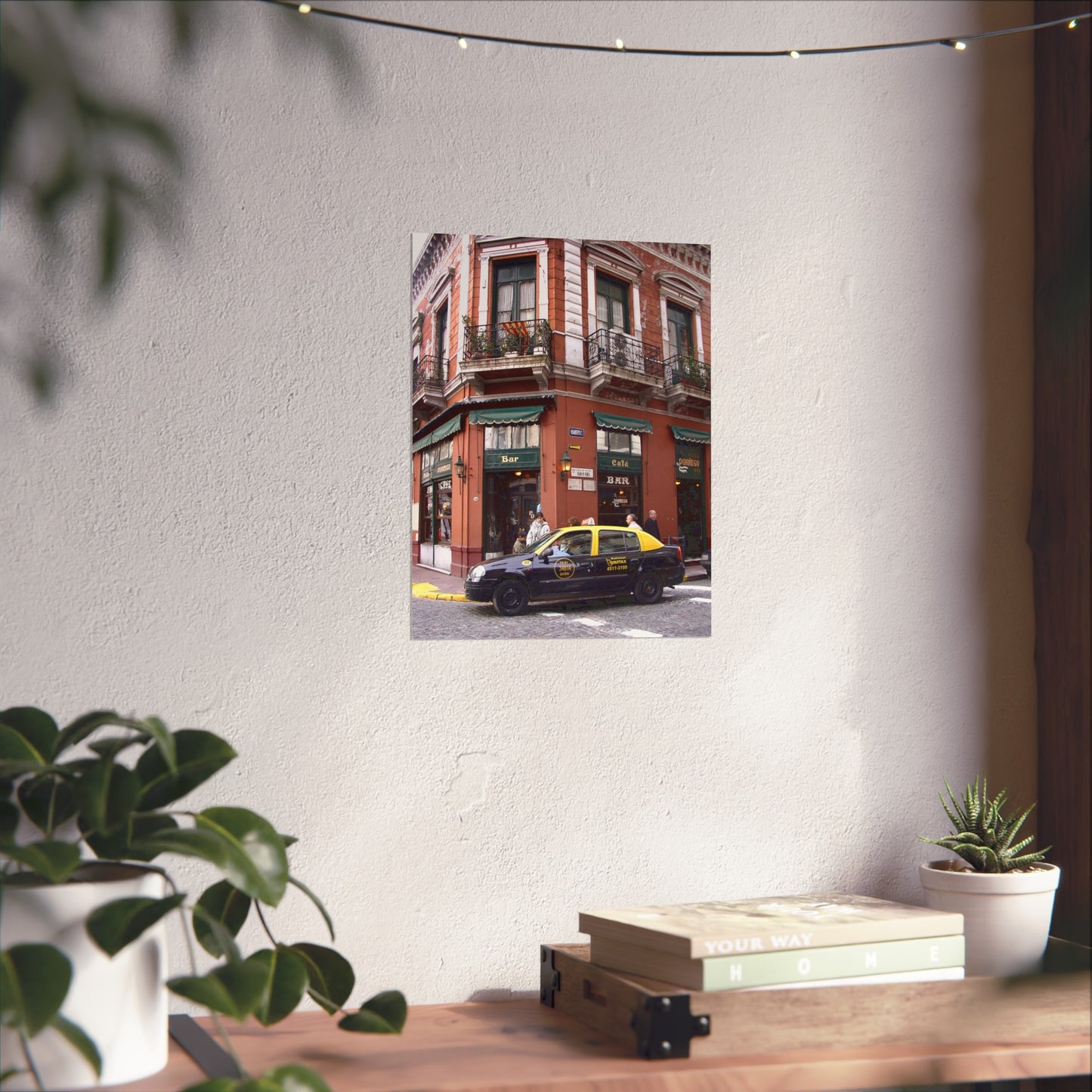 Bar Dorrego & Yellow Taxi — San Telmo Fine Art Poster | "Argentinidad" Exhibition | Rômulo Fritscher