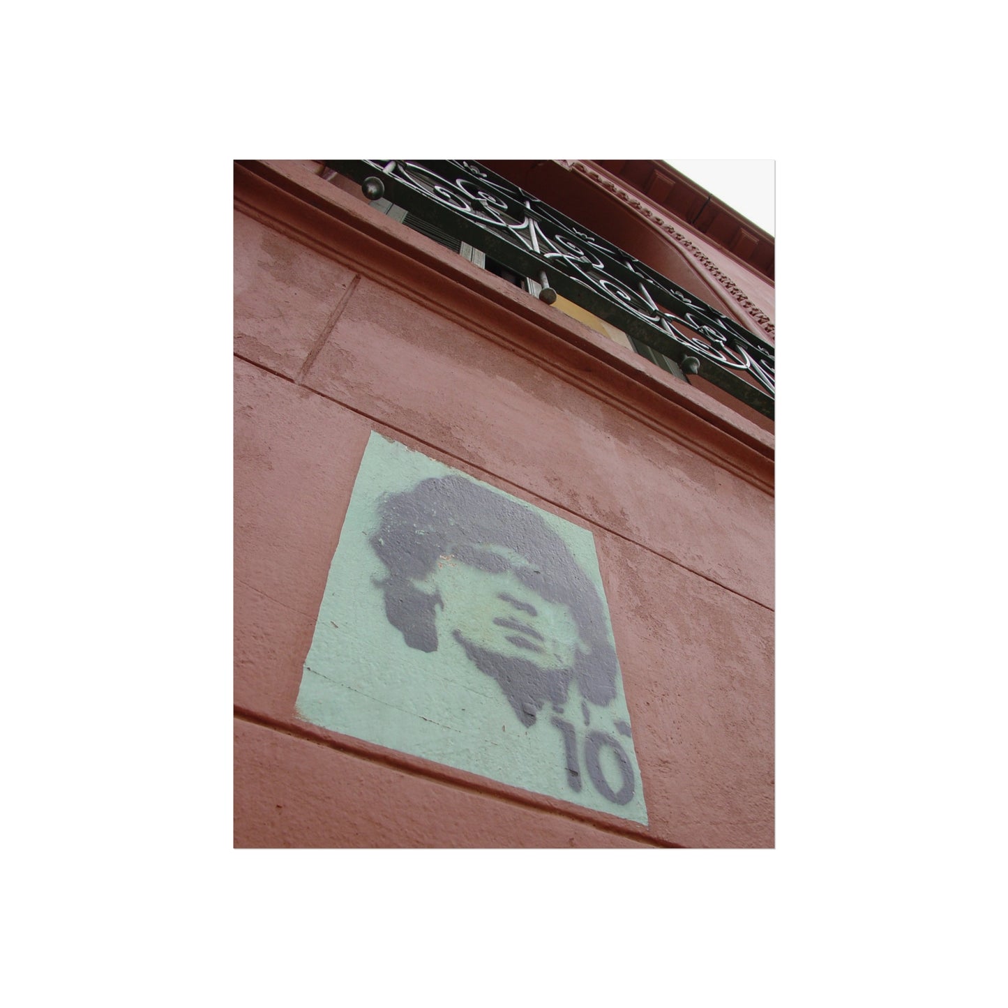 Maradona #10 Stencil — Buenos Aires Street Fine Art Poster | "Argentinidad" Exhibition | Rômulo Fritscher