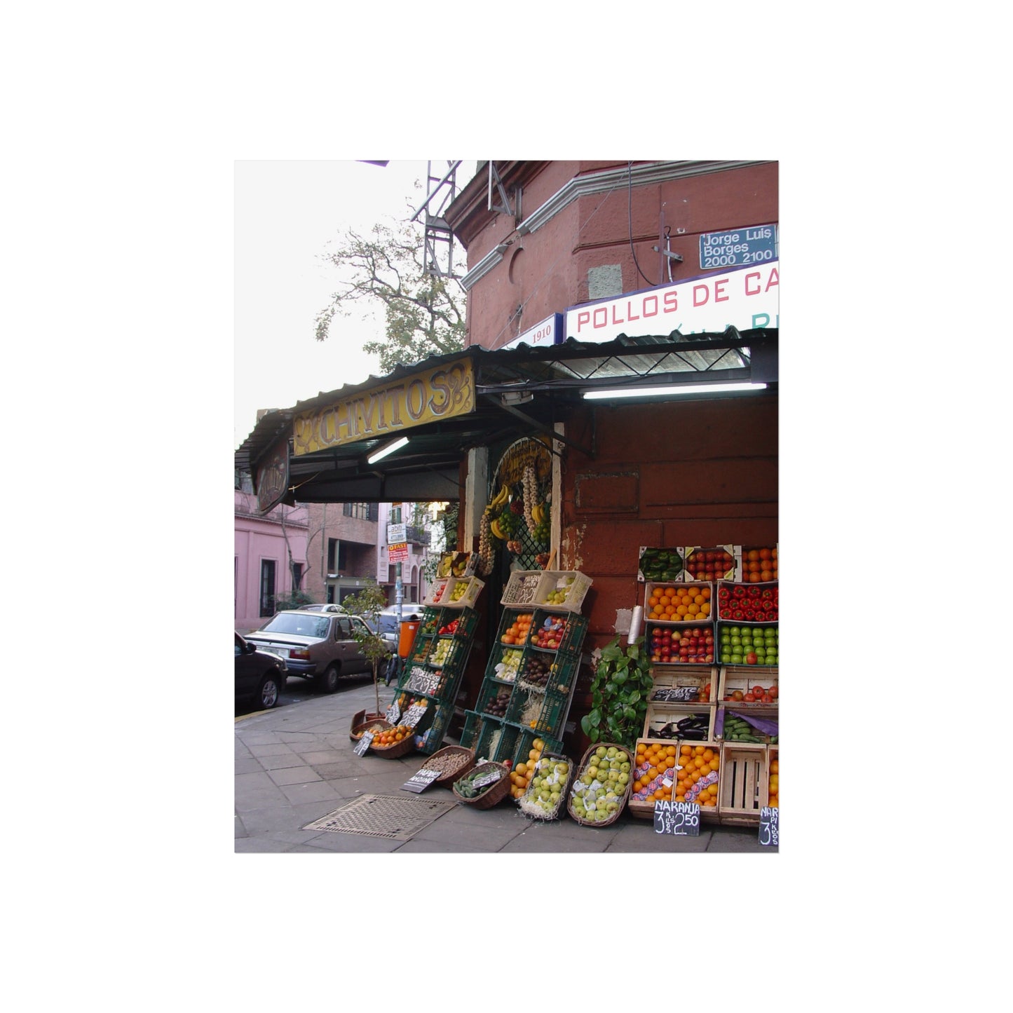 Chavitos Fruit Stand, Palermo — Buenos Aires Fine Art Poster | "Argentinidad" Exhibition | Rômulo Fritscher
