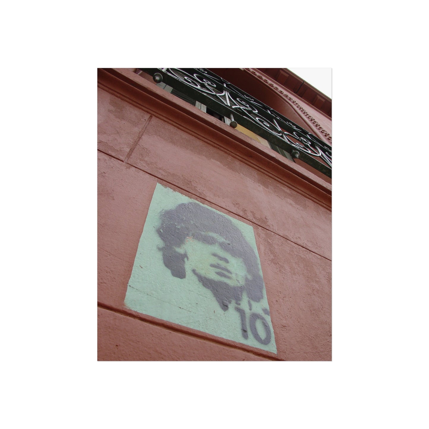 Maradona #10 Stencil — Buenos Aires Street Fine Art Poster | "Argentinidad" Exhibition | Rômulo Fritscher